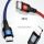USAMS Kabel pleciony 3w1 0,35m 2A (lightning/microUSB/USB-C) - 1569027 - zdjęcie 4